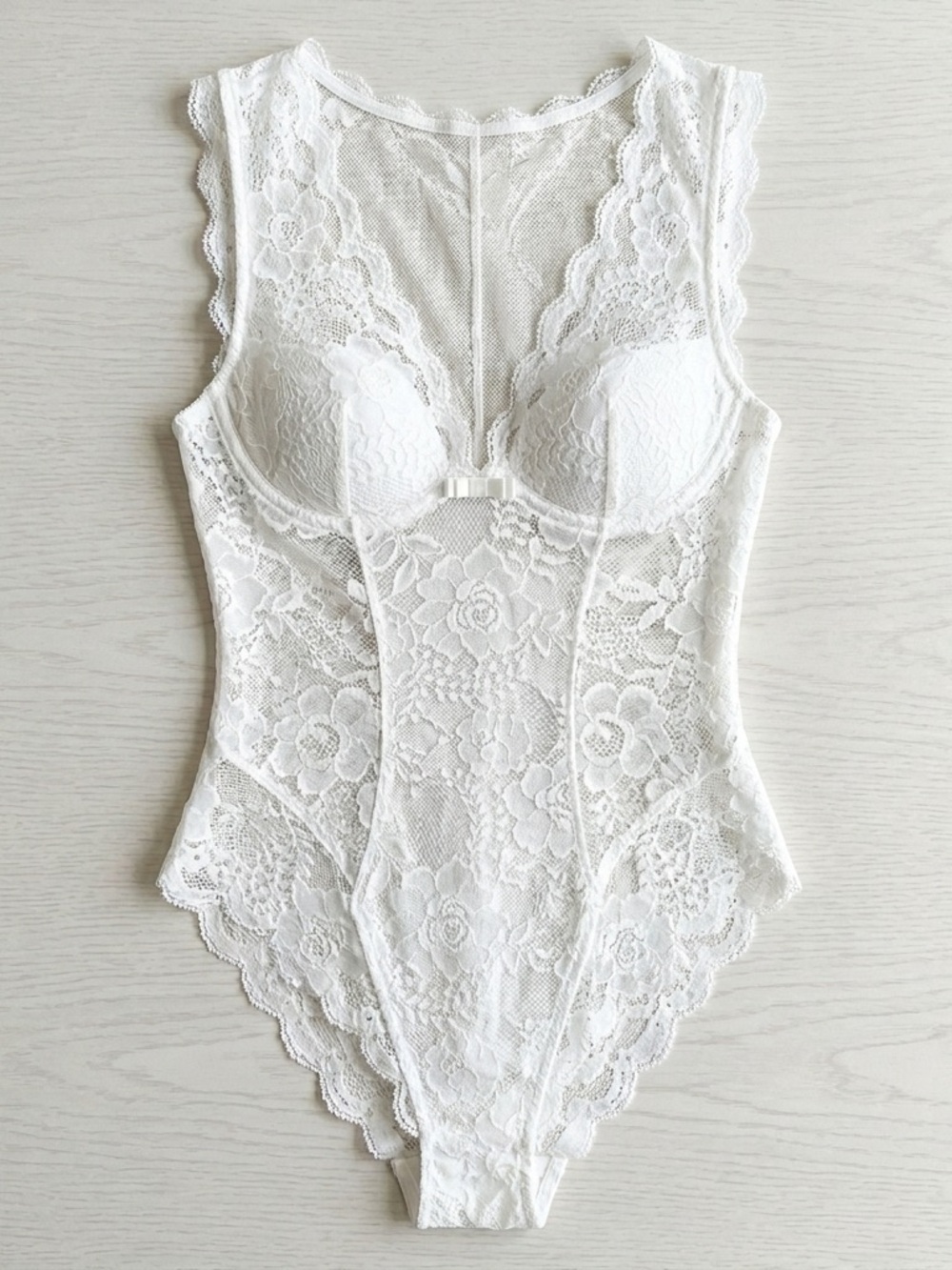 New 🤍La Perla White White Lace Bodysuit